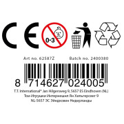 Míček měkký s dlouhým ocáskem látka 100 cm duhový 