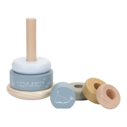 Nasazovací kroužky dřevěné Ocean Blue Little Dutch