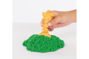 Krabice tekutého písku s podložkou zelená Kinetic Sand 