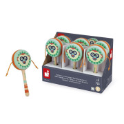 Dřevěný hudební nástroj ruční bubínek Janod Gioia