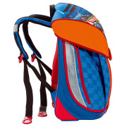 Školní batoh Scout - Závodní formule - modro-oranžový