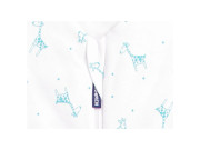 Letní bio spací pytel s nožičkami žirafky aqua Kaarsgaren