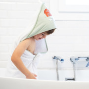 Dětská bavlněná osuška s kapucí 100x100 cm bonjourbébé