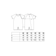 Overal tenký krátký Tisk Outlast® UPF 50+ bílá čmeláci Little Angel