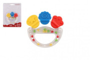 Chrastítko/Kousátko plast/silikon 10 cm 