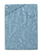 Mušelínové prostěradlo Design s gumou 60 x 120 cm BabyMatex