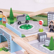 Vláčkodráha City se stolem Bigjigs Rail