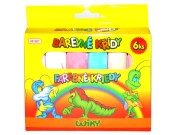 Křídy chodníkové barevné 6 ks