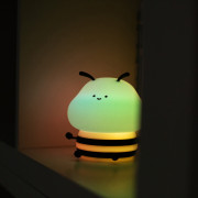 LED silikonová noční lampička Rgb - včelka Mary's 