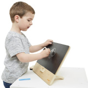 Dřevěná tabule pro děti na stůl se stojanem Janod