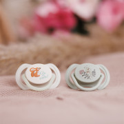 Dudlíky silikonové symetrické 6 - 18 m, 2 ks BabyOno