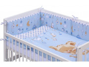 Postýlka 120 x 60 cm s kompletní výbavou Scarlett Grisi - modrá