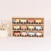 Dřevěné vláčky Set 12 ks Pastel