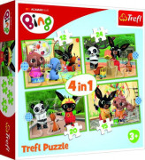 Puzzle 4v1 Bingův šťastný den 