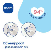 Šidítko Ortodonické Original 16 m+Zelený/Béžový MAM