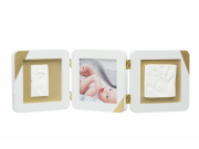 Gold Dipped Frame Double White