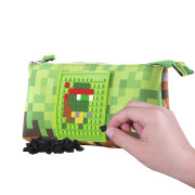 Velké pouzdro zeleno-hnědé malý panel Pixie crew