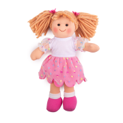 Látková panenka Darcie 28 cm Bigjigs Toys