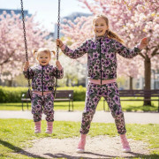 Dětské tepláky EasyFit Purple flower zelené 