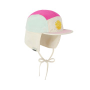 Kšiltovka Fun Fleur s UV ochranou a ochranou krku Flower Fuchsia KiETLA