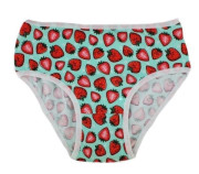 Dívčí bavlněné kalhotky, Strawberry- 3 ks růžová/bílá/mátová