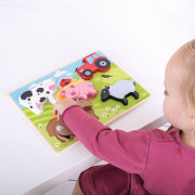 Vkládací puzzle farma Bigjigs Toys