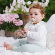 Dudlíky silikonové symetrické 6 - 18 m, 2 ks BabyOno