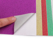 Samolepicí třpytivá fólie 10x15 cm