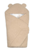 Beránková zavinovačka s kapucí bavlna/beránek Teddy