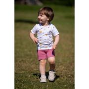 Souprava tenká dívčí KR Outlast® bílá čmeláci/tm.starorůžová Little Angel