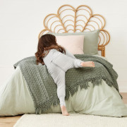 Overal na spaní organická bavlna Onesie Grey Marle 2,5 tog