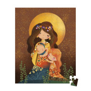Umělecké puzzle pro děti v kufříku Klimt 100 ks Janod