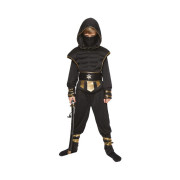 Kostým dětský Ninja černo-zlatý vel. 4-6 let Albi