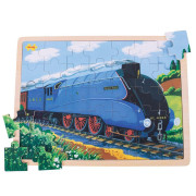 Dřevěné puzzle historický vlak Mallard 35 dílků Bigjigs Toys