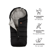 Zimní set fusak Jibot 3v1 + rukavice na kočárek Jasie Petite & Mars