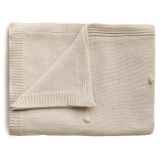Mushie pletená dětská deka z organické bavlny Puntíkovaná
