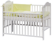 Dětská postýlka s kompletní výbavou Scarlett 120 x 60 cm - Měsíček - zelená