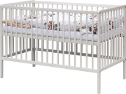 Dětská postýlka s kompletní výbavou bílá 120 x 60 cm Gytaro Scarlett 