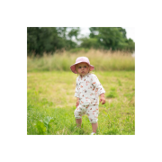 Dětské bílé kraťasy mušelín Motýlek Esito