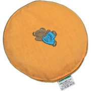 Nahřívací polštářek kulatý 16 cm z třešňových pecek Bear orange