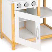 Dřevěná dětská kuchyňka s troubou a příslušenstvím