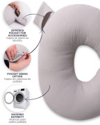 Mušelínový polohovací polštář MiniRelax 140 cm Babymatex