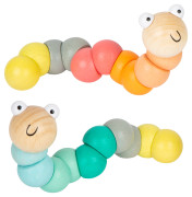 Červ/housenka kloubový dřevo 16 cm