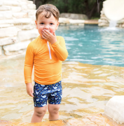 UV tričko s dlouhým rukávem do vody Orange Vel. 1-2 roky