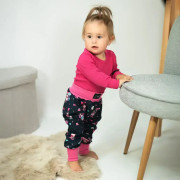 Rostoucí body žebrované Hot pink - růžová Esito