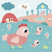 My arts&crafts Mini Sametové omalovánky Farma od 18 měsíců Janod