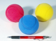 Soft míčky na softtenis pěnový průměr 7 cm 3 ks 
