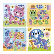 My arts&crafts Mini Kulaté nálepky Pejsek a kamarádi od 3 let Janod