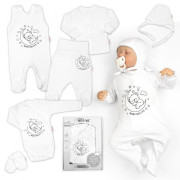 Soupravička do porodnice 6D Medvídek na měsíčku Baby Nellys