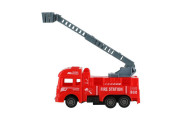 Hasičské auto plast na zpětné natažení 4 druhy, 11 cm